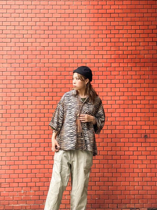 ALDIES A5003111 / LEOPARD SHIRT / BROWN