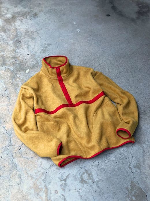 VOO VOO-886 / FLEECE PULL JKT / MUSTARD