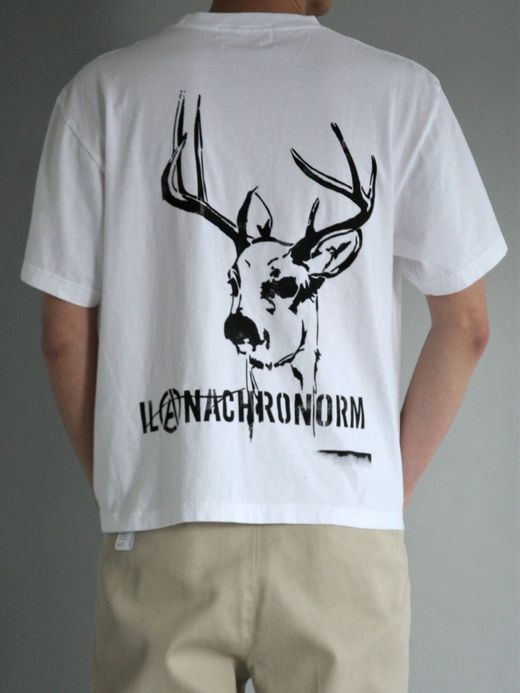 ANACHRONORM AN090 / STENCIL S/S T-S #1 / WHITE