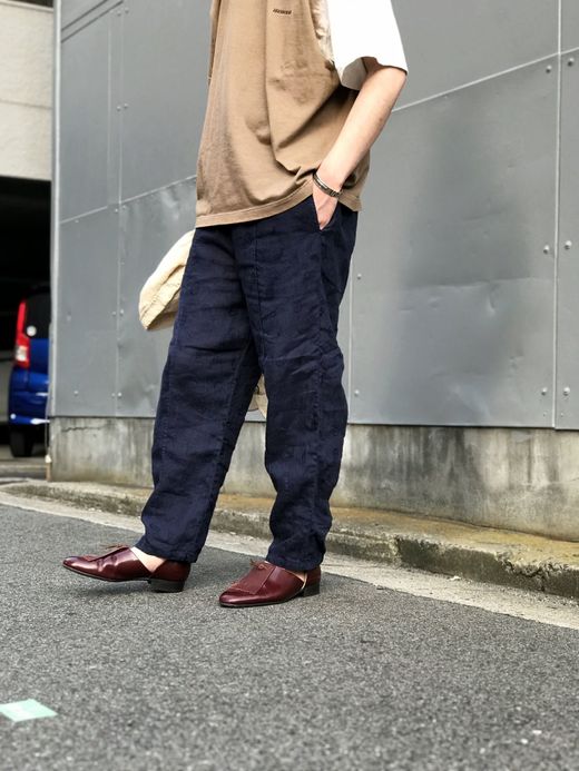  MP-20SP015 / VENICE LINEN JACQUARD PANTS / ネイビー