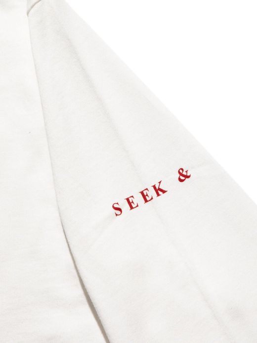 ROARK REVIVAL RLTJ600 / "SEEK&EXPLORE" L/S TEE / WHITE