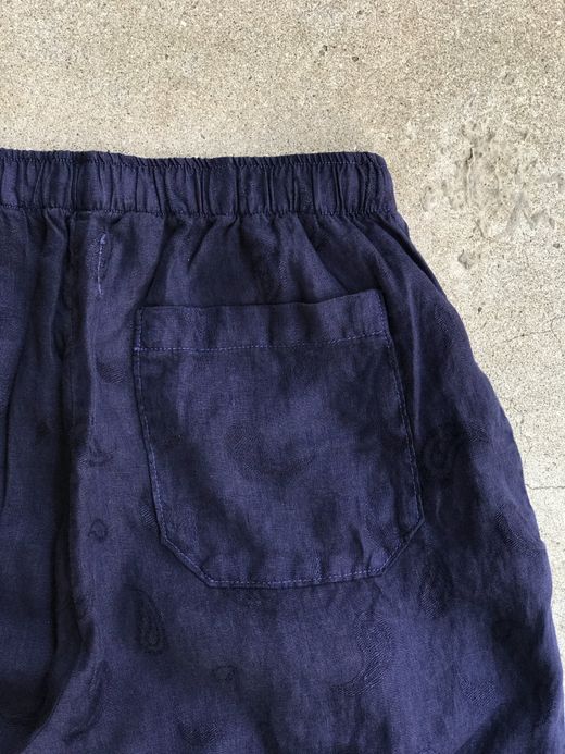  MP-20SP015 / VENICE LINEN JACQUARD PANTS / ネイビー