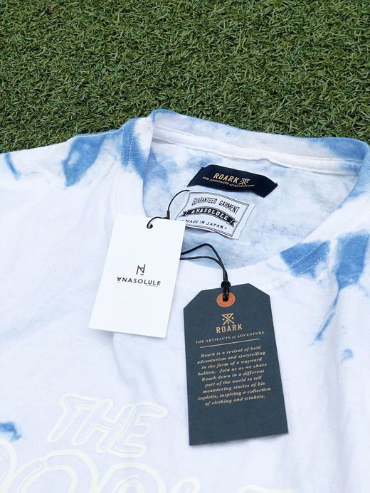 ROARK REVIVAL RATJ501 / "THE NOODLE SHOP" TIEDYE TEE / BLUE