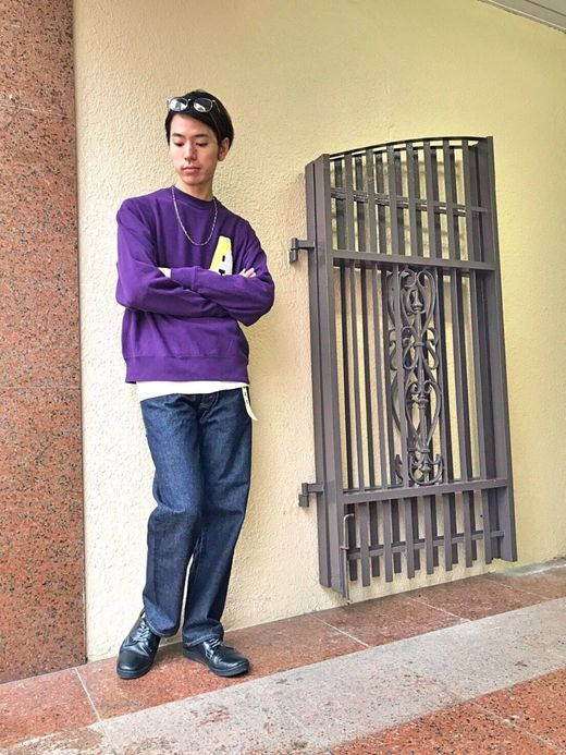 ALDIES ALD Wide Sweat / purple