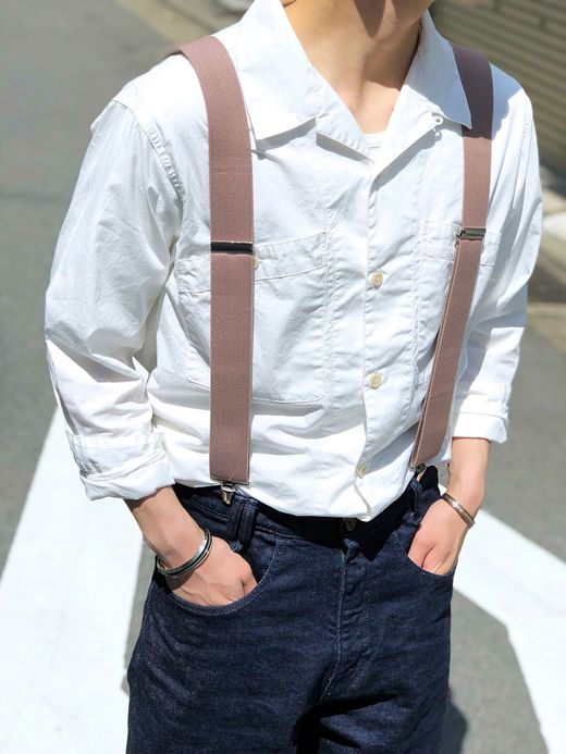 VOO Suspenders Thick 5P / indigo