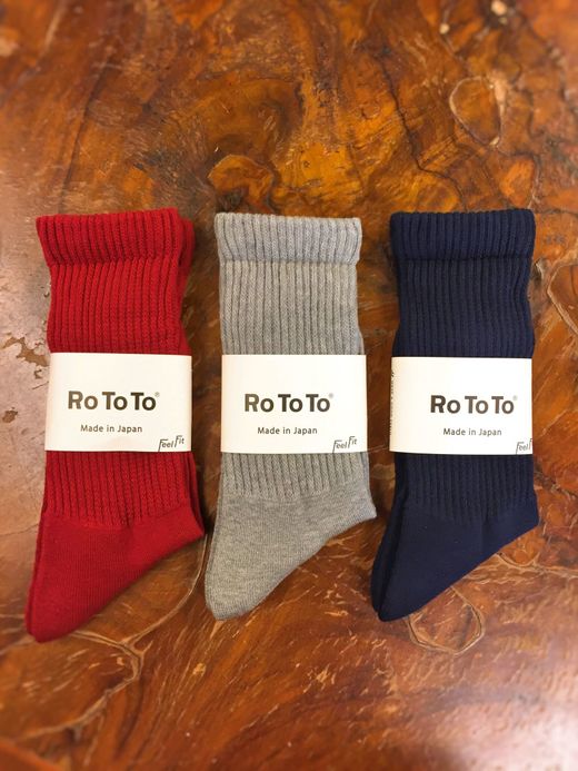 ROTOTO Thank U Pack Socks / red/M.gray/navy