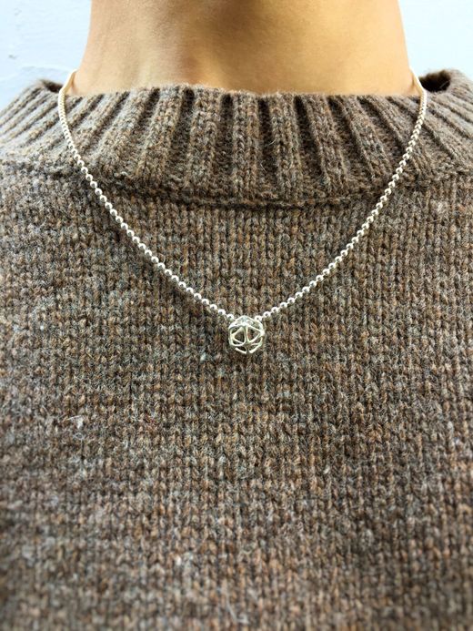 MAGIC THEATER Vector Cube -Skeleton- "S" Necklace / sterling silver