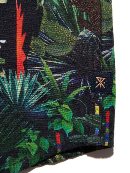 ROARK REVIVAL RW524 / JARDIN OASIS S/S WOVEN / FOREST