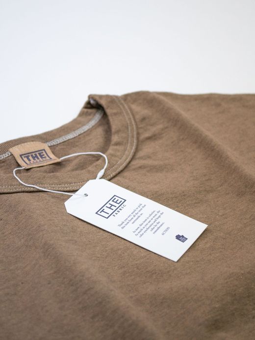 THE UNION TF00392 / PLAIN TEE / BROWN