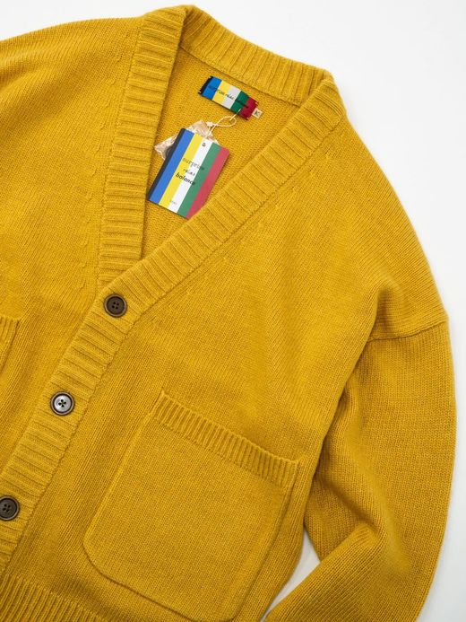 VOO VOO-1062 / FAT RIB CARDIGAN / Mustard