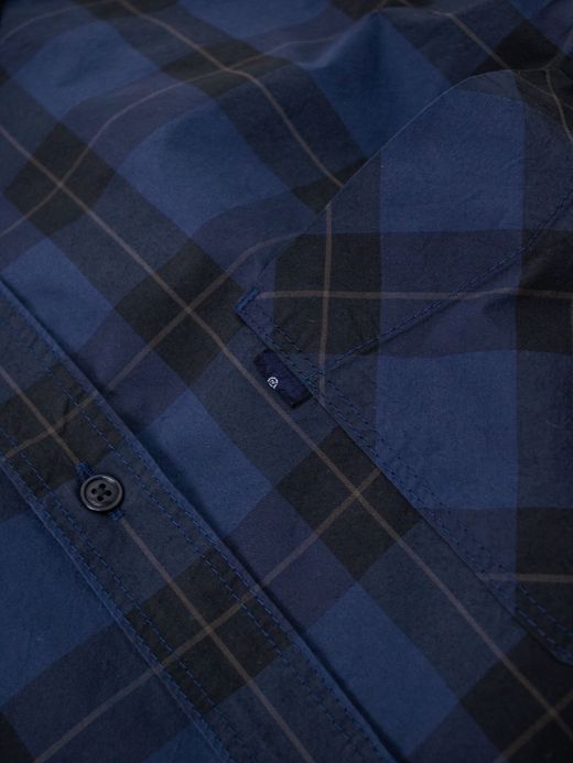 THE UNION TF00380 / CHECK STAR SHIRTS / NAVY
