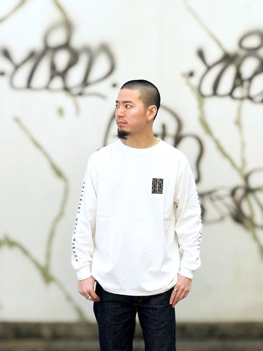ROARK REVIVAL RLTJ504 / "H.K GALORE" L/S TEE / WHITE