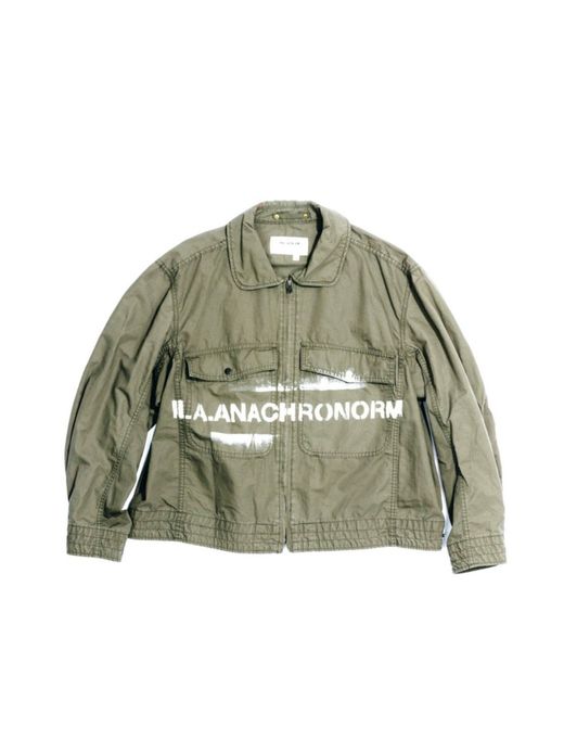 ANACHRONORM AN048-STCL / STENCIL CL FLIGHT JACKET / OLIVE