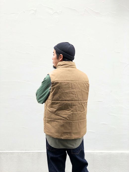 VOO VOO-930 / WAXED BALLOON VEST / BEIGE