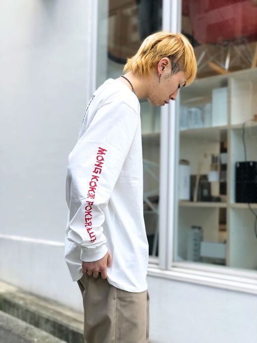 ROARK REVIVAL RLTJ501 / "HIGH STAKES, LOW LIVES" L/S TEE / WHITE