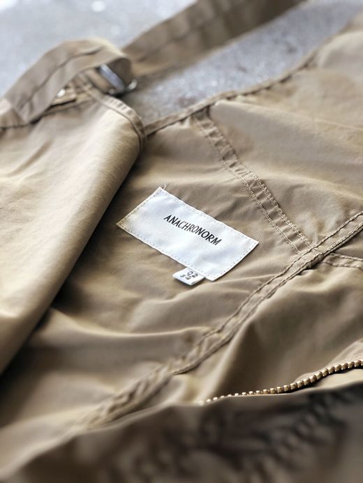 ANACHRONORM AN025 / TAPERED OVERALLS / BEIGE