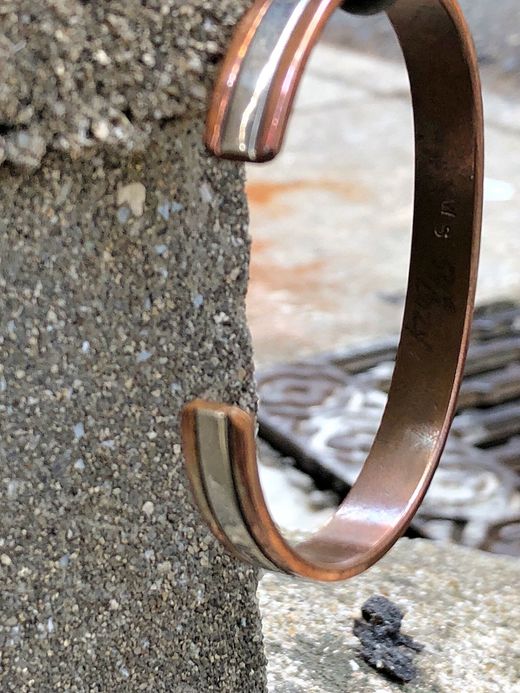 Indian Jewelry Wylie Secatero Silver&Copper Bangle / type B