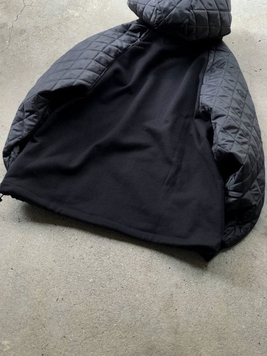 VOO VOO-950 / QUILT HOODY / BLACK