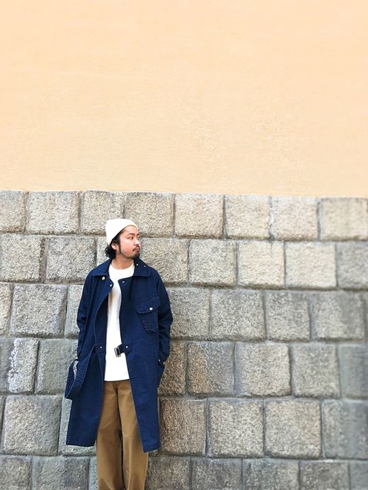 ANACHRONORM Denim Trench Coat / indigo