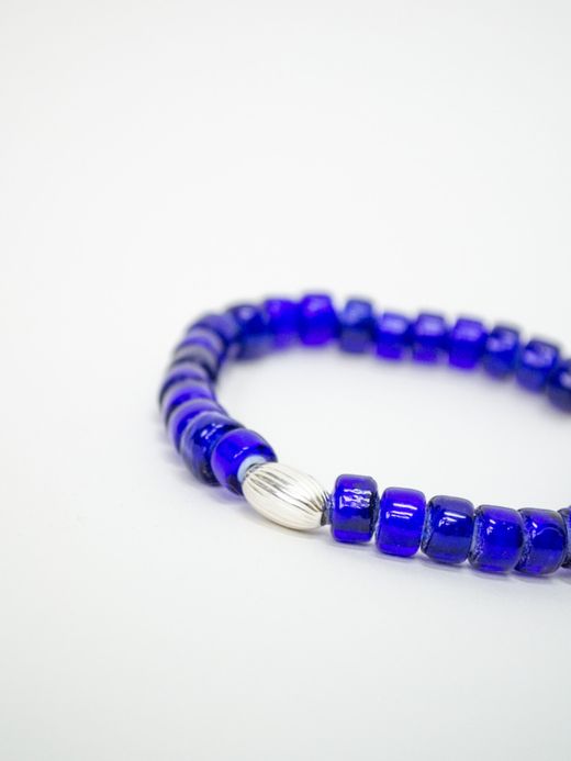 VOO VOO-URL-001 / "WHITE HEARTS" BRACELET / BLUE MULTI 2