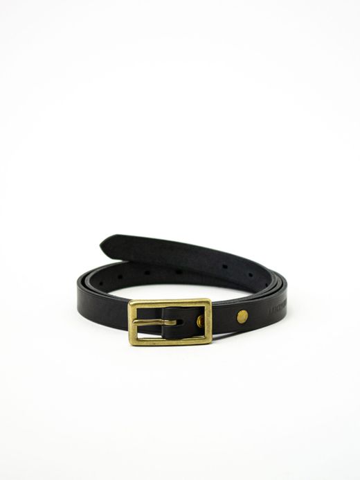 ANACHRONORM ANBB-020 / LEATHER BELT（NALLOW / LONG）/ BLACK