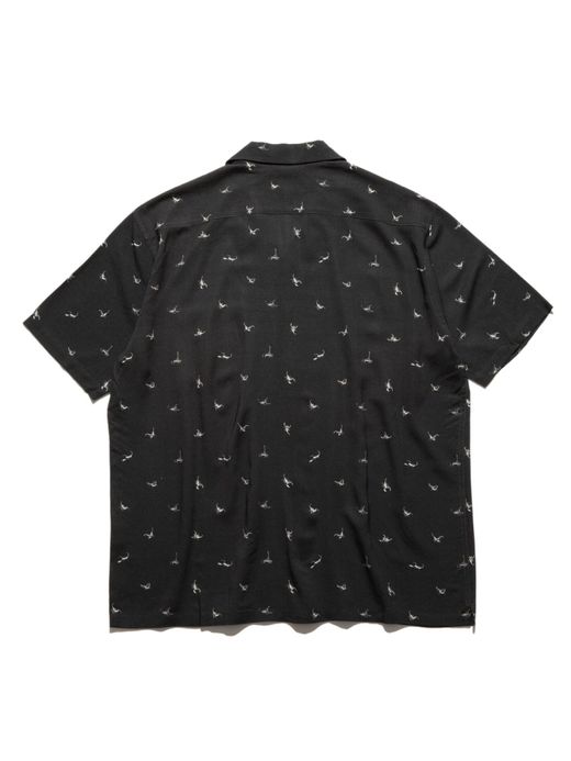 ROARK REVIVAL RWJ700 / SCORPION S/S WOVEN - COMFORT FIT / BLACK