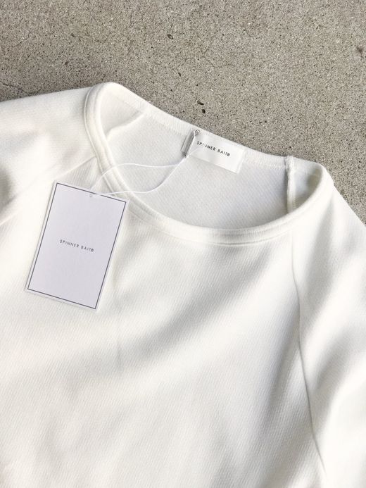 Spinner Bait 102SJ / セータージャージラグランクルーL/S / ホワイト