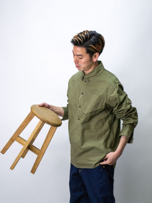 THE UNION TF00372 / BD PULLOVER SHIRTS / OLIVE