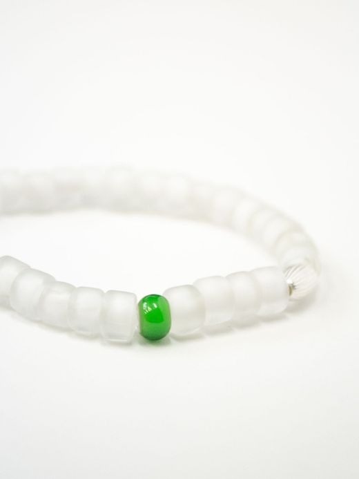 VOO VOO-URL-001 / "WHITE HEARTS" BRACELET / CLEAR MULTI 7
