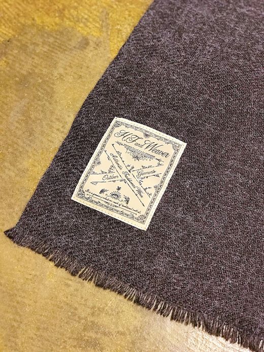 H.F and Weaver Stole / charcoal