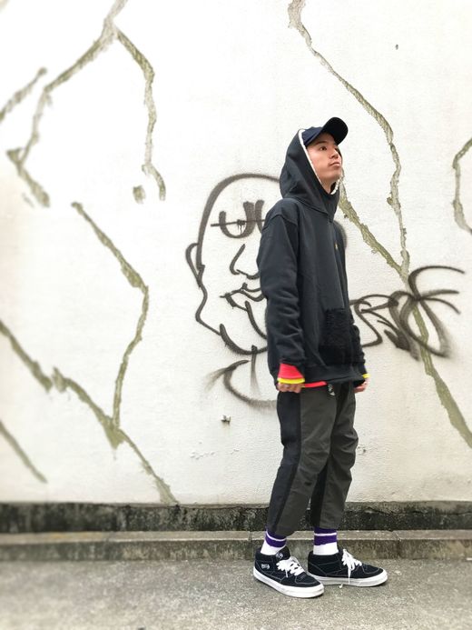 ALDIES Rib Swiching Big Parka / black
