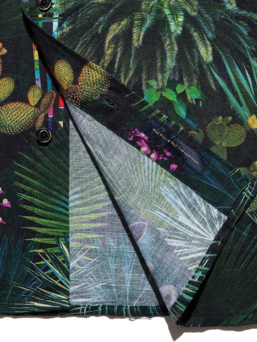 ROARK REVIVAL RW524 / JARDIN OASIS S/S WOVEN / FOREST