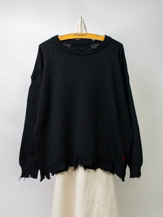 VOO VOO-SPG-068 / JAGGED KNIT / BLACK