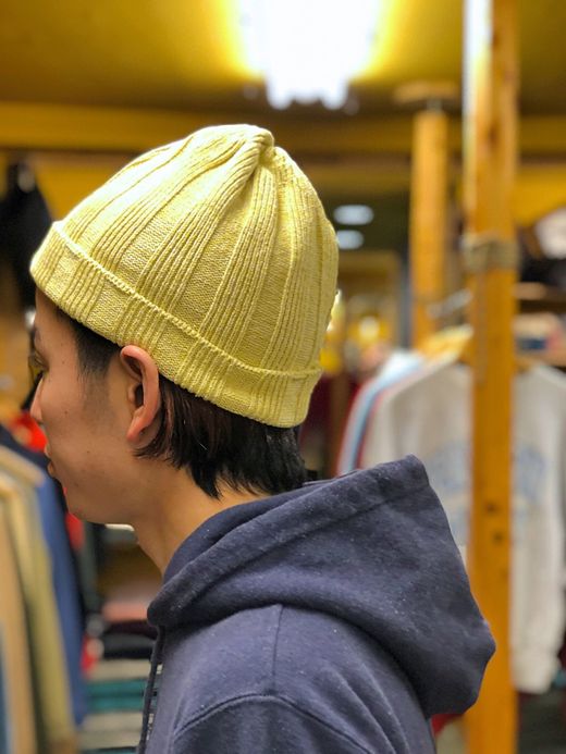 ROTOTO Mixed Silk Cotton Beanie / lime