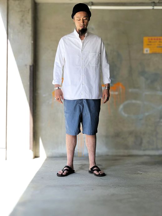 ANACHRONORM AN028 / FRONT FLAP EASY SHORTS / TOPBLUE