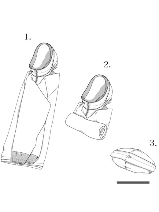 remilla R211201 / タフタスモックフード / DK.NVY