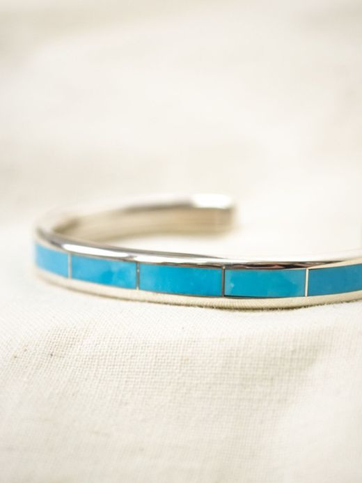 Indian Jewelry LARRY LORETTO INLAY BANGLE / TYPE H