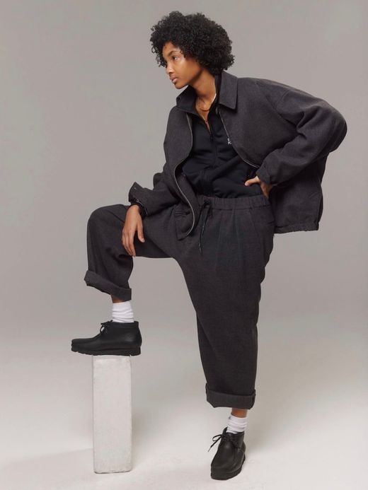 S.F.C SFCFW21P04 / WIDE PANTS / CHACOAL GREY