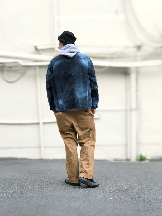 VOO VOO-974 / INDIGO PATCHWORK JKT / BLACK