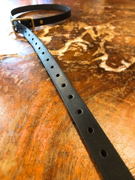 ANACHRONORM 20mm Long Belt By Brassbound / black