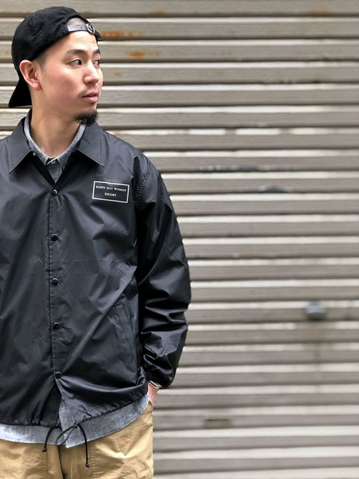 LOOKER LOOK.5 / RAINY DAY WOMAN ESCORT COACH JACKET / BLACK/WHITE