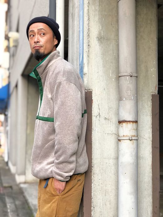 VOO VOO-886 / FLEECE PULL JKT / 杢BEIGE