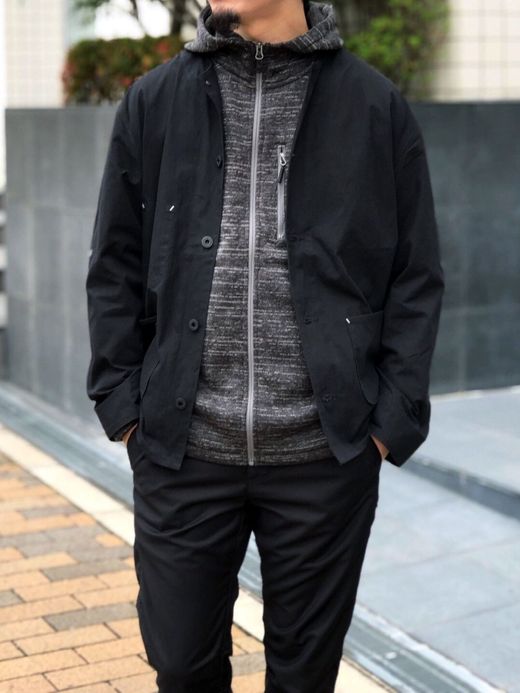ROARK REVIVAL RF196 / ROADRUNNER ZIP FLEECE / CHARCOAL