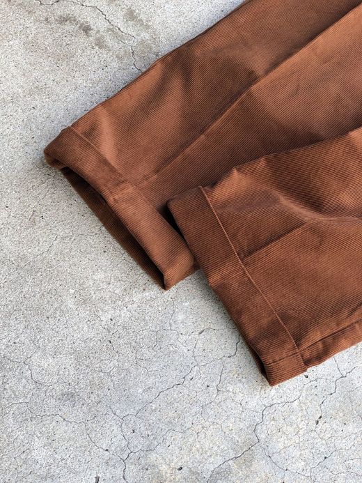 VOO VOO-955 / CORD SLACKS THICK / BROWN