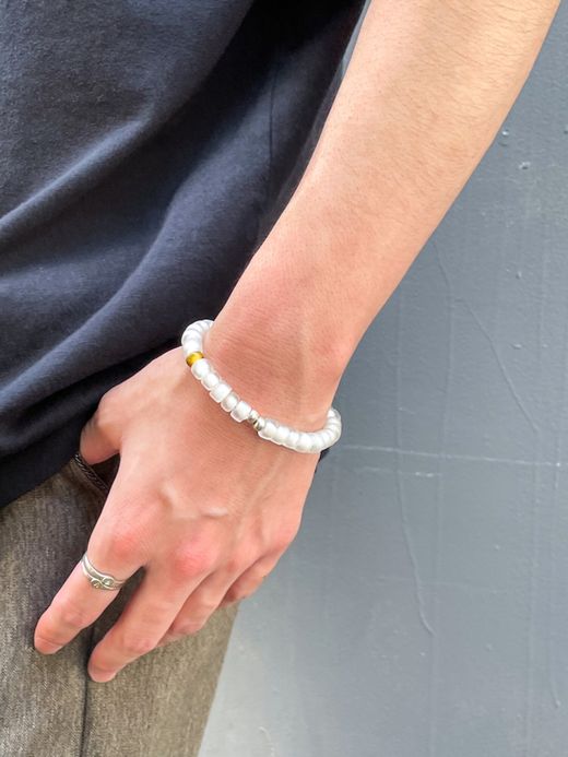 VOO VOO-URL-001 / "WHITE HEARTS" BRACELET / CLEAR MULTI  2