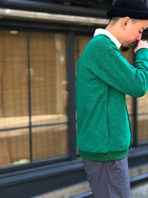 Spinner Bait 212LL / ライクリネンカーディガン / グリーン