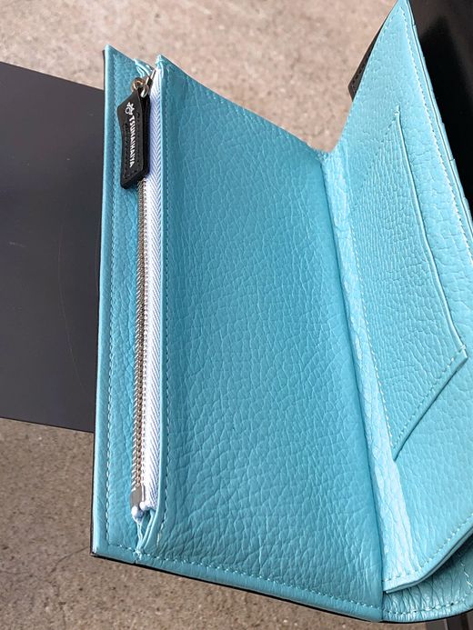 TSUNAIHAIYA BRINCADEIRA LONG WALLET / BLACK LIGHT BLUE