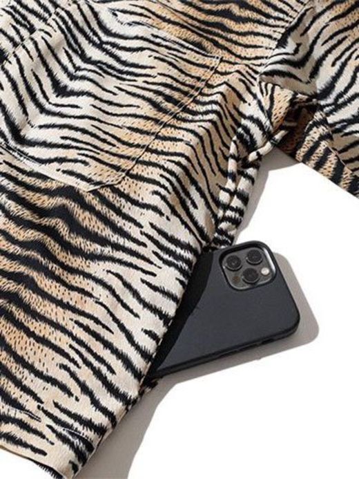 ALDIES A5003111 / LEOPARD SHIRT / BROWN