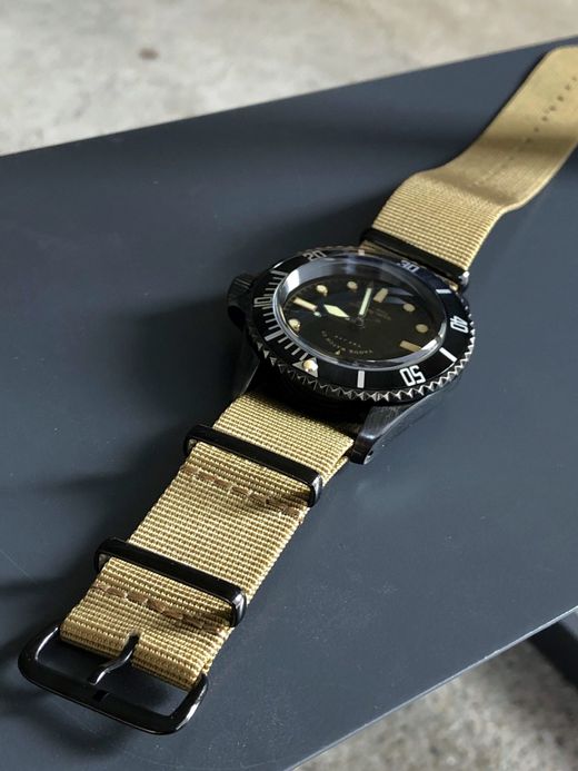 VAGUE WATCH CO. BS-L-001 / BLK SUB / OLIVE/BLACK