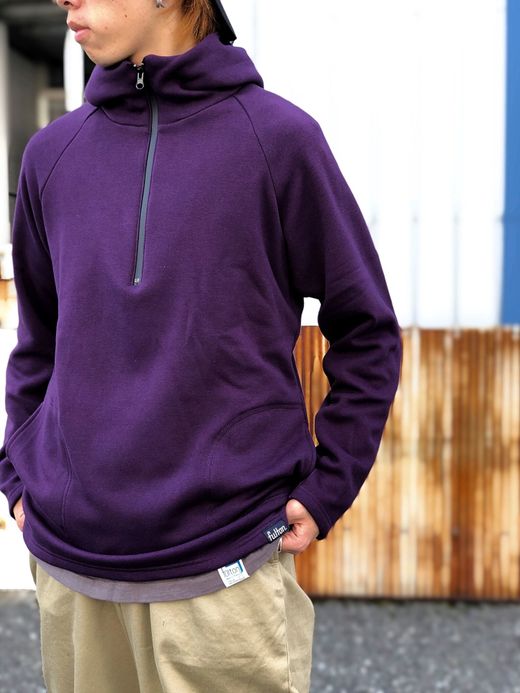 fulton SPN001 / "HIGH LINE" BOMBER HEAT HOODIE / PURPLE